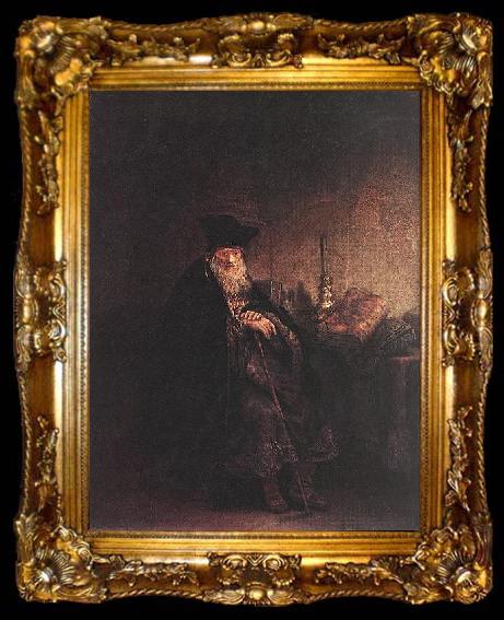 framed  Rembrandt Peale Old Rabbi, ta009-2